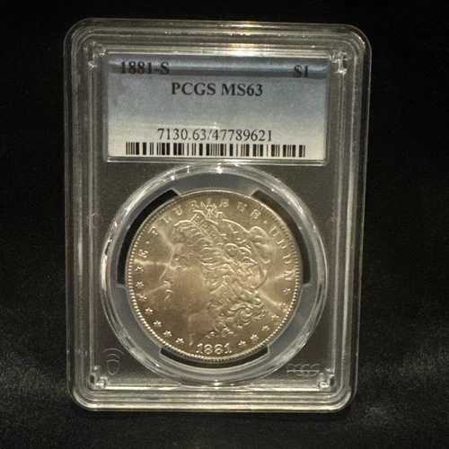 1881年-S PCGS MS63 $1 モーガンシルバードル サンフランシスコ-