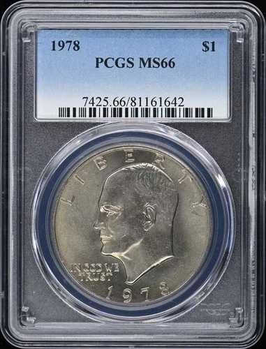 1978年 1ドル アイクドル - タイプ1 クラッド PCGS MS66