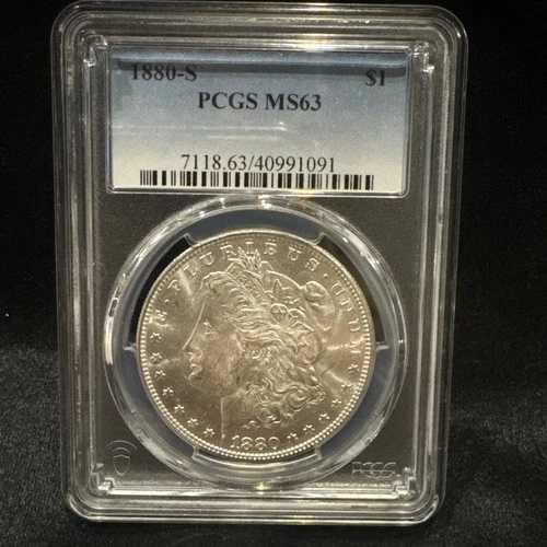 1880-S モルガン銀貨 PCGS MS63 ? サンフランシスコ造幣局 1ドル