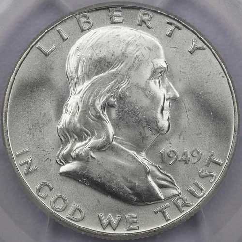 1949年 50セント フランクリン ハーフダラー - PCGS MS 64 FBL
