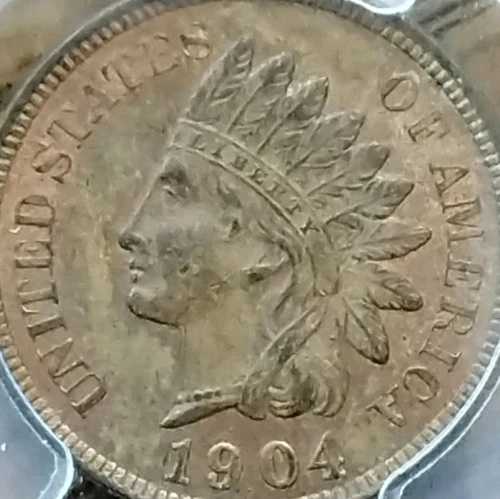 1904年 インディアンヘッドセント PCGS MS63BN #3723-