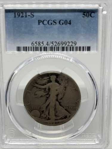 1921-S ウォーキング・リバティ・ハーフダラー PCGS G04 45,540円