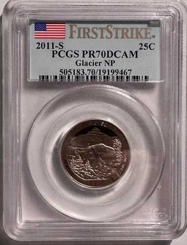 2011 S PCGS PR70DCAM ファーストストライクグレーサー NP クォータープルーフ 25C-
