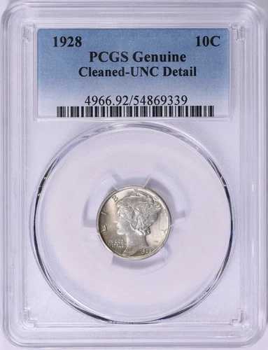 1928年製 マーキュリーダイム PCGS 未流通品 詳細良好 送料無料
