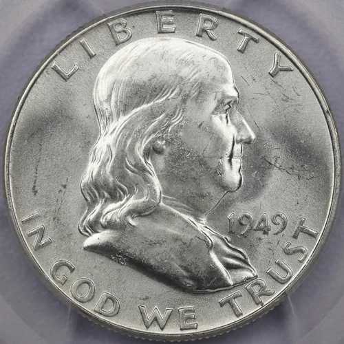 1949年 50セント フランクリン ハーフダラー - PCGS MS 64 FBL