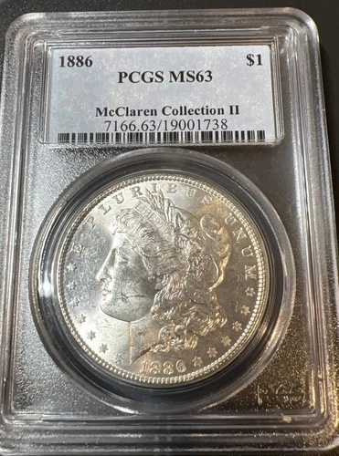 1886年モルガン銀貨 ? PCGS MS63 ? マクラーレン・コレクション