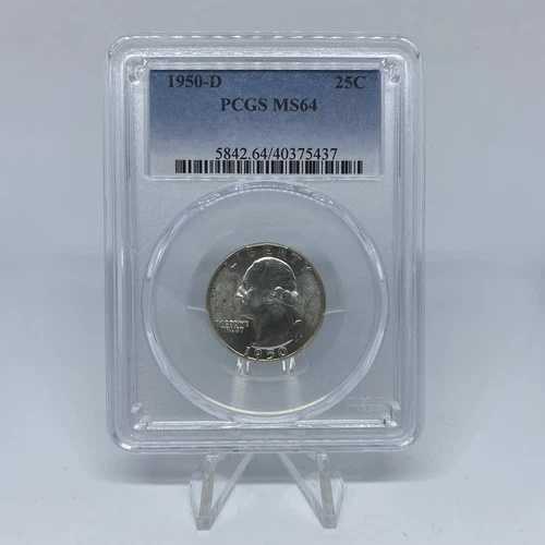 1950-D/D/D ワシントン クォーター RPM 001 - PCGS MS64 45,540円