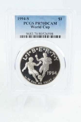 1994-S PCGS PR70DCAM ワールドカップ シルバー モダン記念ドル プルーフ