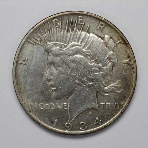 1934年 D ピース銀貨