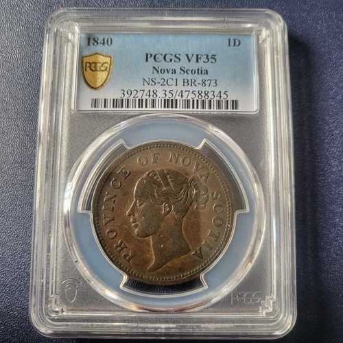 1840年 ノバスコシア州 1D 1ペニートークンコイン PCGS VF35 ヴィンテージ