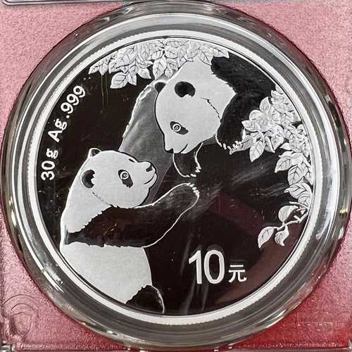 2023年 PCGS MS70 30g0.999 ファインシルバー 中国造幣局 パンダコイン-