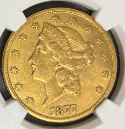 1877 CC 20ドル金貨リバティ - NGC XF 詳細