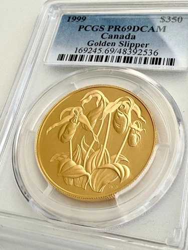 カナダ - 1999年 - 350ドル - ゴールデンレディシューオーキッド - ゴールドプルーフ - PCGS-