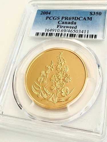 カナダ - 2004年 - 350ドル - ユーコンウィローハーブ - ゴールドプルーフ - PCGS PR69 DCAM-｜WORLD RESOURCE【QUEEN店】