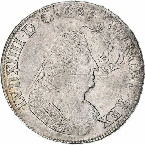 [#1275989] フランス、ルイ 14 世、エキュ ド フランドル オー パルム、1694 年、リール、シルバー、EF 429,880円