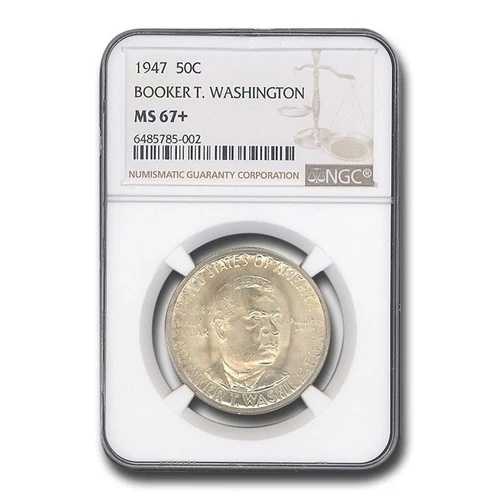 1947年 ブッカー・T・ワシントン ハーフダラー MS-67+ NGC
