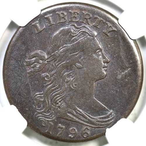 1796 S-108 R-4 NGC XF 詳細 94ドレープバストラージセントコイン1セントの裏面 673,640円