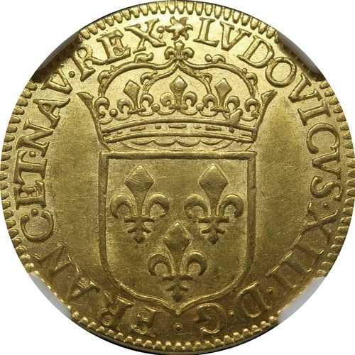1642A フランス エクオール MS 61 NGC ゴールド 貨幣学