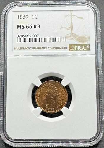 1869年 インディアンヘッド セント NGC MS66 RB レッドブラウン 01XXEC26|WORLD RESOURCE【QUEEN店】