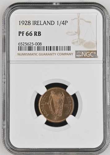 アイルランド 1928年 フリーステート プルーフ8枚セット - 素晴らしい品質!NGCグレード|WORLD RESOURCE【QUEEN店】