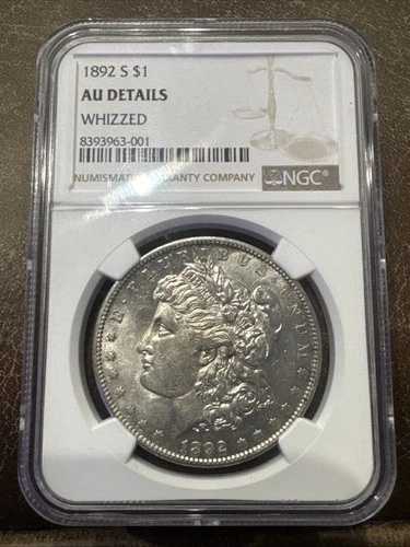 1892-S モルガン銀貨 $1 NGC AU 詳細 重要な日付｜WORLD RESOURCE【QUEEN店】 712,360円