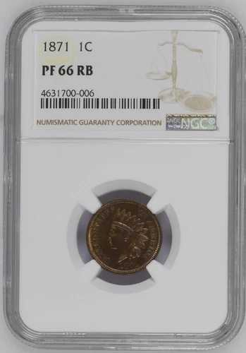 1871 NGC PR66RB インディアンセント|WORLD RESOURCE【QUEEN店】