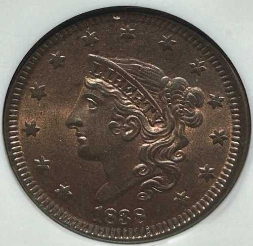 1838年コロネットヘッド・ラージセント、NGCによるMS65 RBの評価 -タフコイン｜WORLD RESOURCE【QUEEN店】