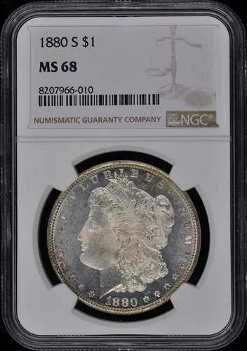 1880-S モルガン・ダラー S$1 NGC MS68｜WORLD RESOURCE【QUEEN店】