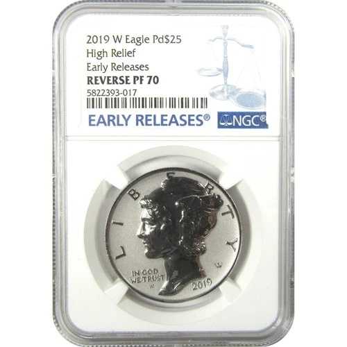 2019 W アメリカンイーグル RP 70 NGC 1オンス パラジウム レヴプルーフ SKU:CPC8861｜WORLD RESOURCE【QUEEN店】