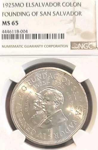 エルサルバドル 1925年 コロン1枚 素晴らしい宝石 BU 希少 2,000枚 打刻 NGC 65PQ 光沢 LV|WORLD RESOURCE【QUEEN店】