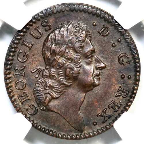 1722 NGC MS 62 D.G. ローザ・アメリカーナ ハーフペニー コロニアルコイン 1/2ペンス|WORLD RESOURCE【QUEEN店】