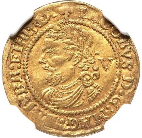 英国 - 1603-25 ジェームズ 1 世 クォーター ローレル - NGC AU53 - わずか 5 点上品 - 素晴らしい!｜WORLD RESOURCE【QUEEN店】