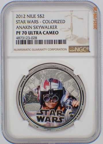 2012年 ニウエ 1オンス $2.999 シルバー 4枚セット スターウォーズ ダースベイダー NGC PF70 OGP付き|WORLD RESOURCE【QUEEN店】