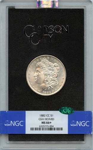 1882-CC モルガン・ダラー GSA ホード S$1 NGC MS66+ (CAC)|WORLD RESOURCE【QUEEN店】