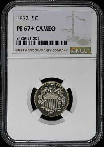 1872 シールド 5C NGC PR67+CAM|WORLD RESOURCE【QUEEN店】