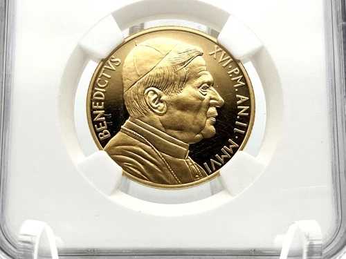 バチカン 2006年 50ユーロ 教皇ベネディクト16世 聖礼典 キリスト教金貨 NGC PF69