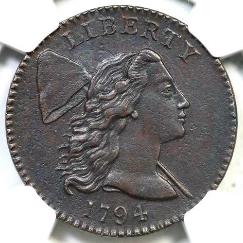 1794 S-22 NGC AU 詳細 リバティキャップ ラージセントコイン 1セント