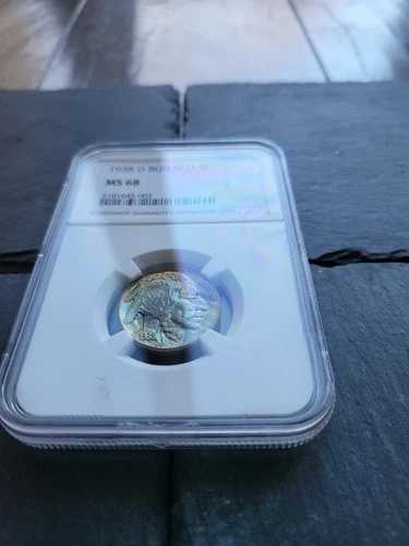 1938年 D バッファローニッケル NGC MS68 モンスタートーン