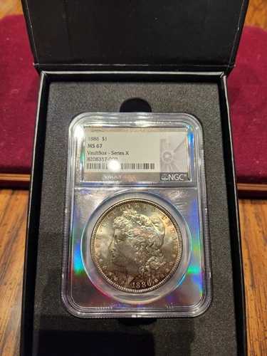 1886年 $1 NGC MS-67 TONER Vault Box ホログラム 非常にレア