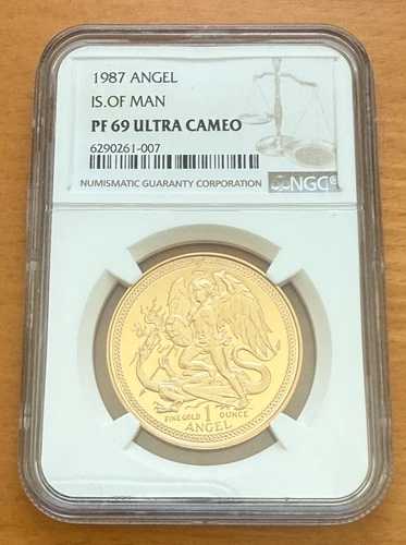 マン島 1987年 金貨 1オンス 1エンジェル NGC PF69UC｜WORLD RESOURCE【QUEEN店】
