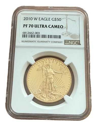 米国 2010 W ゴールド 1オンス $50 NGC PF70UC プルーフ ゴールド イーグル