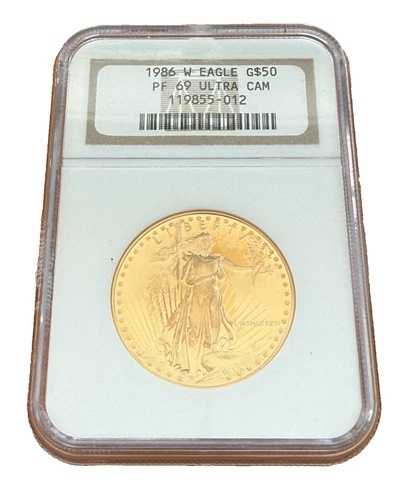 米国 1986年 W ゴールド 1オンス 50ドル NGC PF69UC プルーフ ゴールド イーグル｜WORLD RESOURCE【QUEEN店】