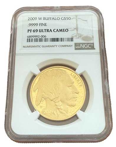 米国 2009 W ゴールド 1オンス $50 NGC PF69UC プルーフゴールド バッファロー｜WORLD RESOURCE【QUEEN店】