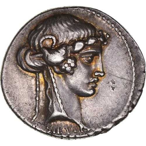 【#1021382】マニア、デナリウス、紀元前65年、ローマ、血統、シルバー、AU(50-53)、クロフォード:-|WORLD RESOURCE【QUEEN店】