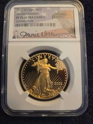 2022 W ゴールドイーグル G$50 NGC PF70 ウルトラカメオ アドバンスリリース ノリスサイン 10/10｜WORLD RESOURCE【QUEEN店】