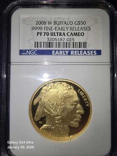 2008 W $50 アメリカン ゴールド バッファロー 1 オンス NGC PF70 UCAM 早期リリース 完璧!|WORLD RESOURCE【QUEEN店】