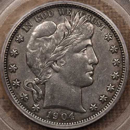 1904-S キーデート バーバー ハーフドル、PCGS AU50 魅力的で希少！DavidKahnRareCoins｜WORLD RESOURCE【QUEEN店】