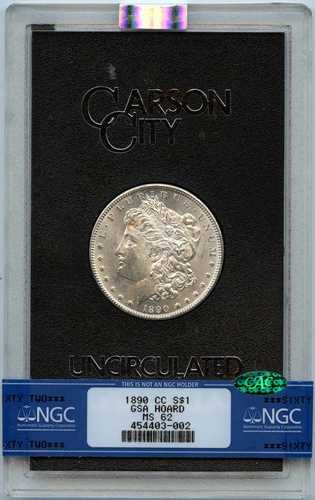 1890-CC モルガン・ダラー GSA ホード S$1 NGC MS62 (CAC)|WORLD RESOURCE【QUEEN店】