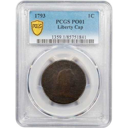 1793 1C リバティキャップ P01 PCGS ローボール アーリーラージセント