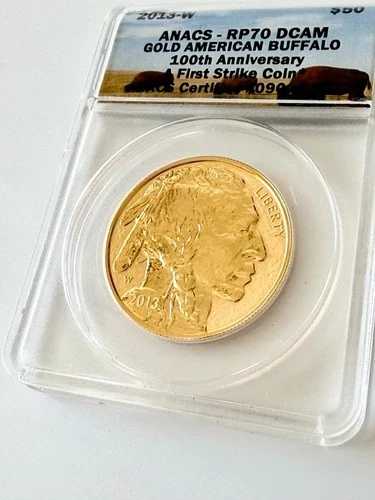 アメリカ - アメリカンバッファローゴールド - 2013 - 100周年記念 - リバースプルーフ - ANACS-